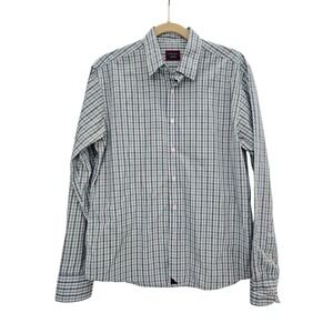 Untuckit Green And Blue Check Shirt Size M EUC